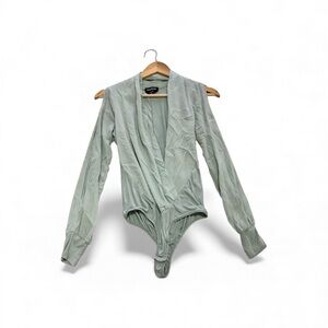Bebe Mint Long Sleeve Bodysuit